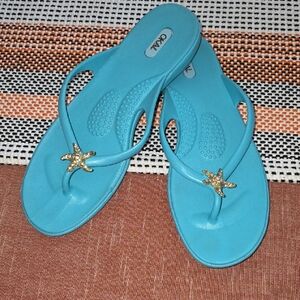 Oka Blue Starfish Women's Sandals